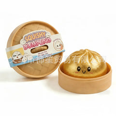 Giant Squishies Glitter Dumpling Stress Ball Slow Rising Fidget Toy for Home Office Travel - Stress Relief Dumpling Bun Toy