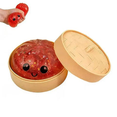 Colorful Dumpling Squishy Anti-stress Squeeze Balls Blind Box  Steamed Stuffed Bun Super Soft Slow Rebound Adults Birthday Gifts