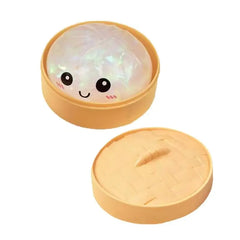Colorful Dumpling Squishy Anti-stress Squeeze Balls Blind Box  Steamed Stuffed Bun Super Soft Slow Rebound Adults Birthday Gifts