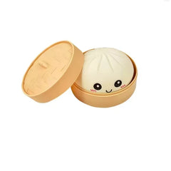 Colorful Dumpling Squishy Anti-stress Squeeze Balls Blind Box  Steamed Stuffed Bun Super Soft Slow Rebound Adults Birthday Gifts