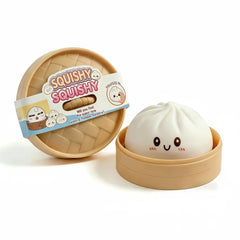 Giant Squishies Glitter Dumpling Stress Ball Slow Rising Fidget Toy for Home Office Travel - Stress Relief Dumpling Bun Toy