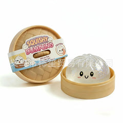 Giant Squishies Glitter Dumpling Stress Ball Slow Rising Fidget Toy for Home Office Travel - Stress Relief Dumpling Bun Toy