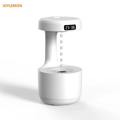 800 ml Water-Drop Effect Humidifier with LED Clock Display