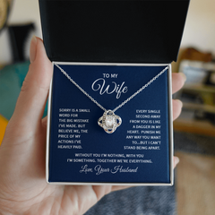 Love Knot Necklace - For Wife From Husband