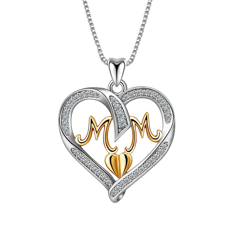 Silver Mom Necklace